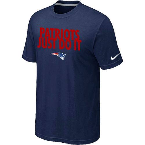 Nike New England Patriots "Just Do It" NFL T-Shirt - Dark Blue